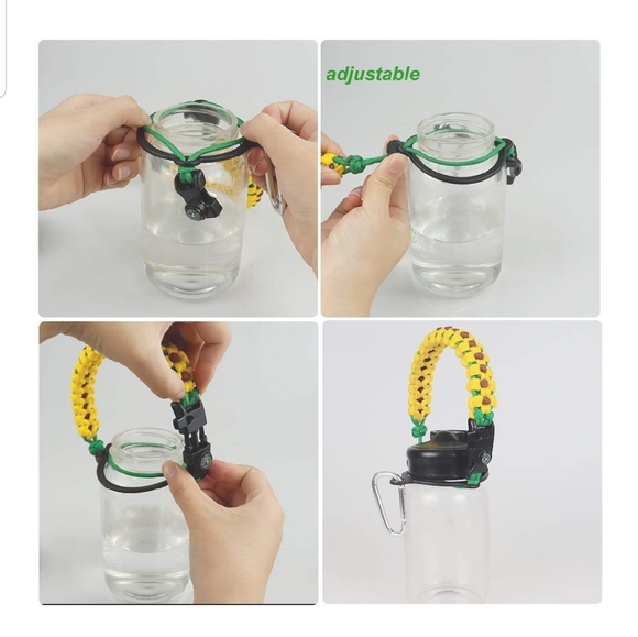 Sunflower Paracord Safety Handle Wide Mouth Hydro - Picture 7 of 8